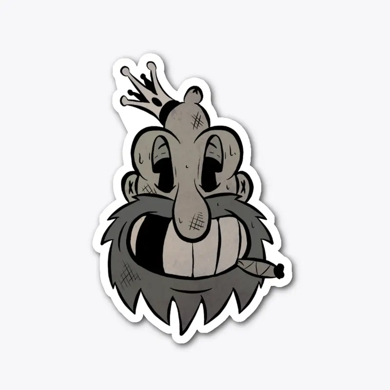 Bum King Sticker